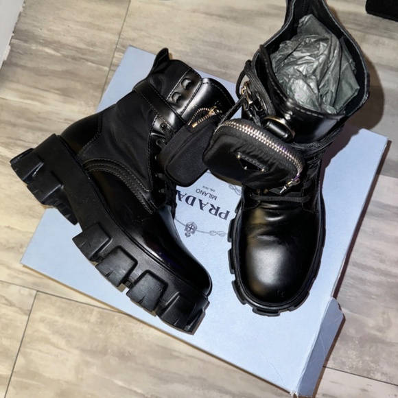 Monolith leather and Re-Nylon boots with pouch - Picture 3 of 5